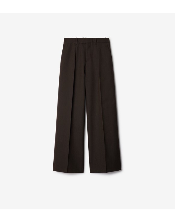 Burberry Black Arianna Trousers with TB Embroidery