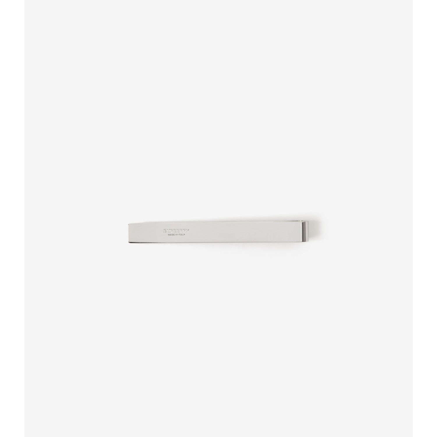 Logo Detail Palladium-plated Tie Bar