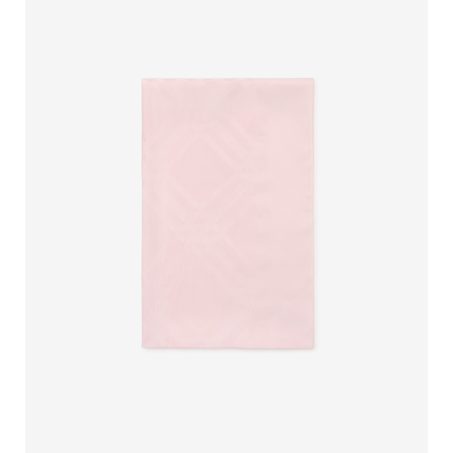 Wide Check Silk Scarf