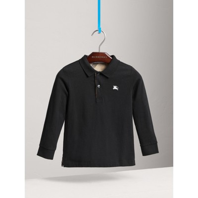 brown burberry polo shirt