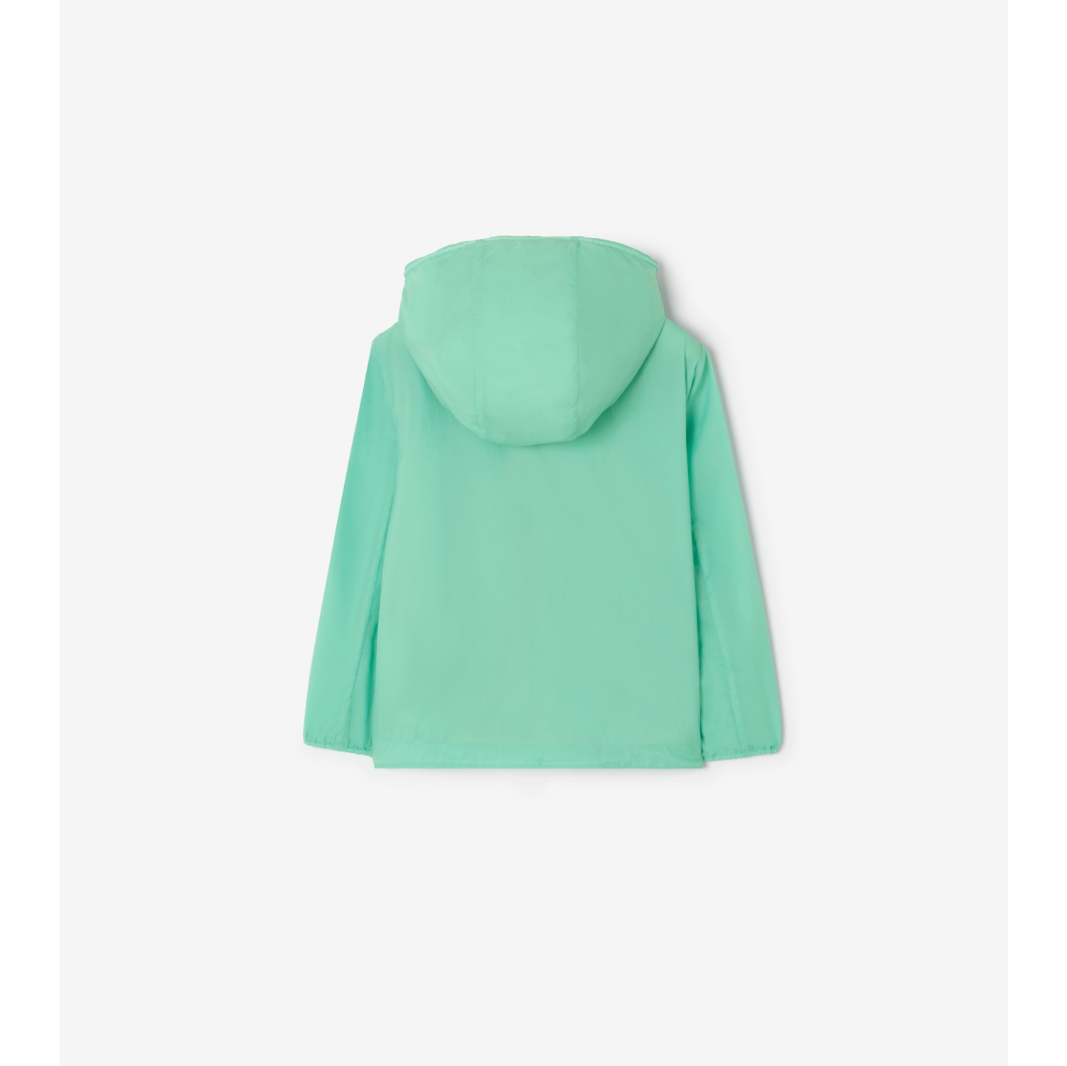 Checker-tape Nylon Hooded Jacket