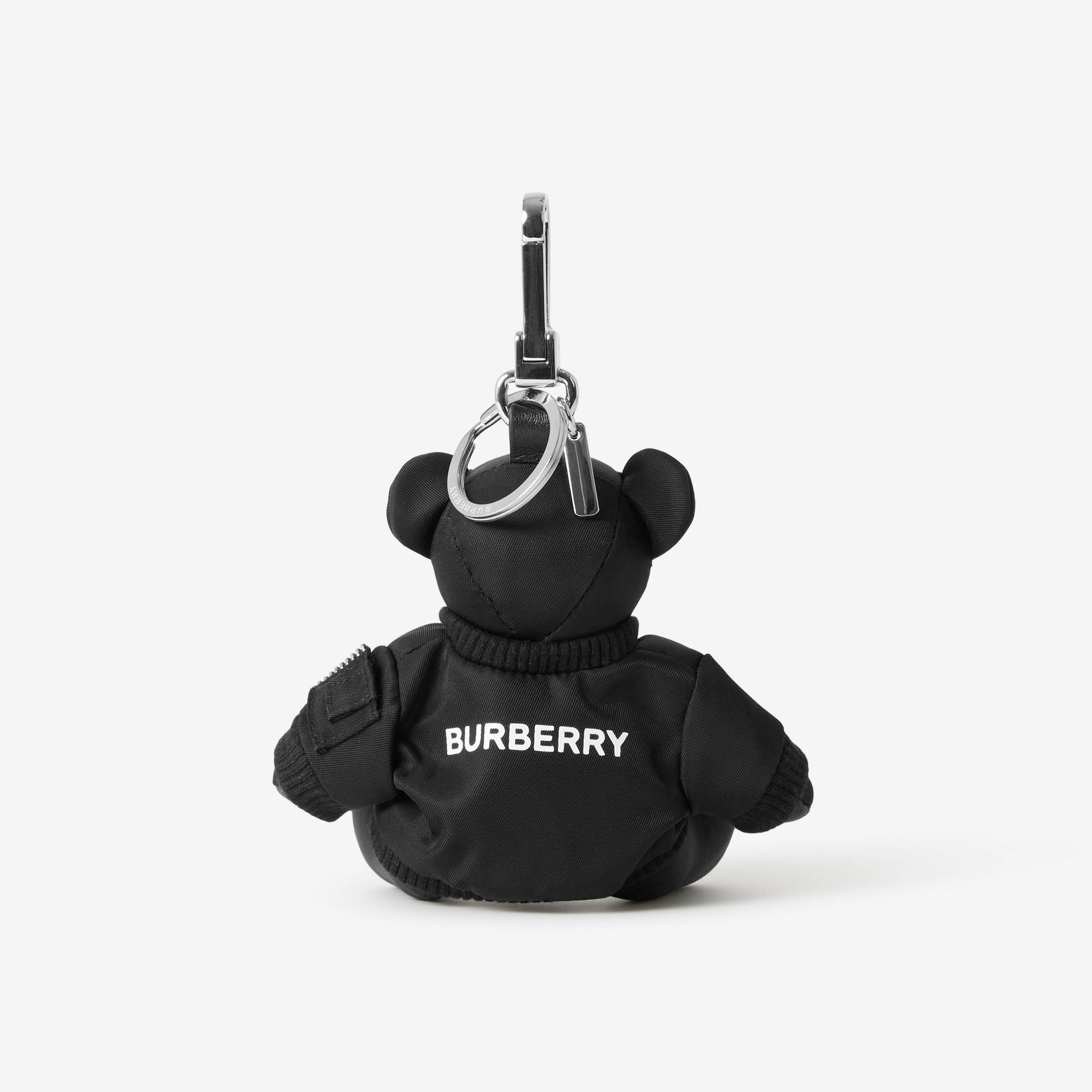 Thomas Teddybär-Anhänger mit Bomberjacke (Schwarz) | Burberry® - 3