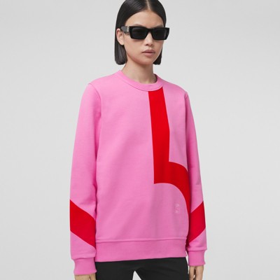 pink oversized sweatshirt