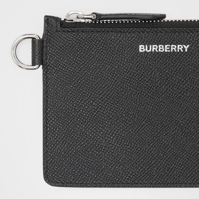 burberry grainy leather wristlet clutch