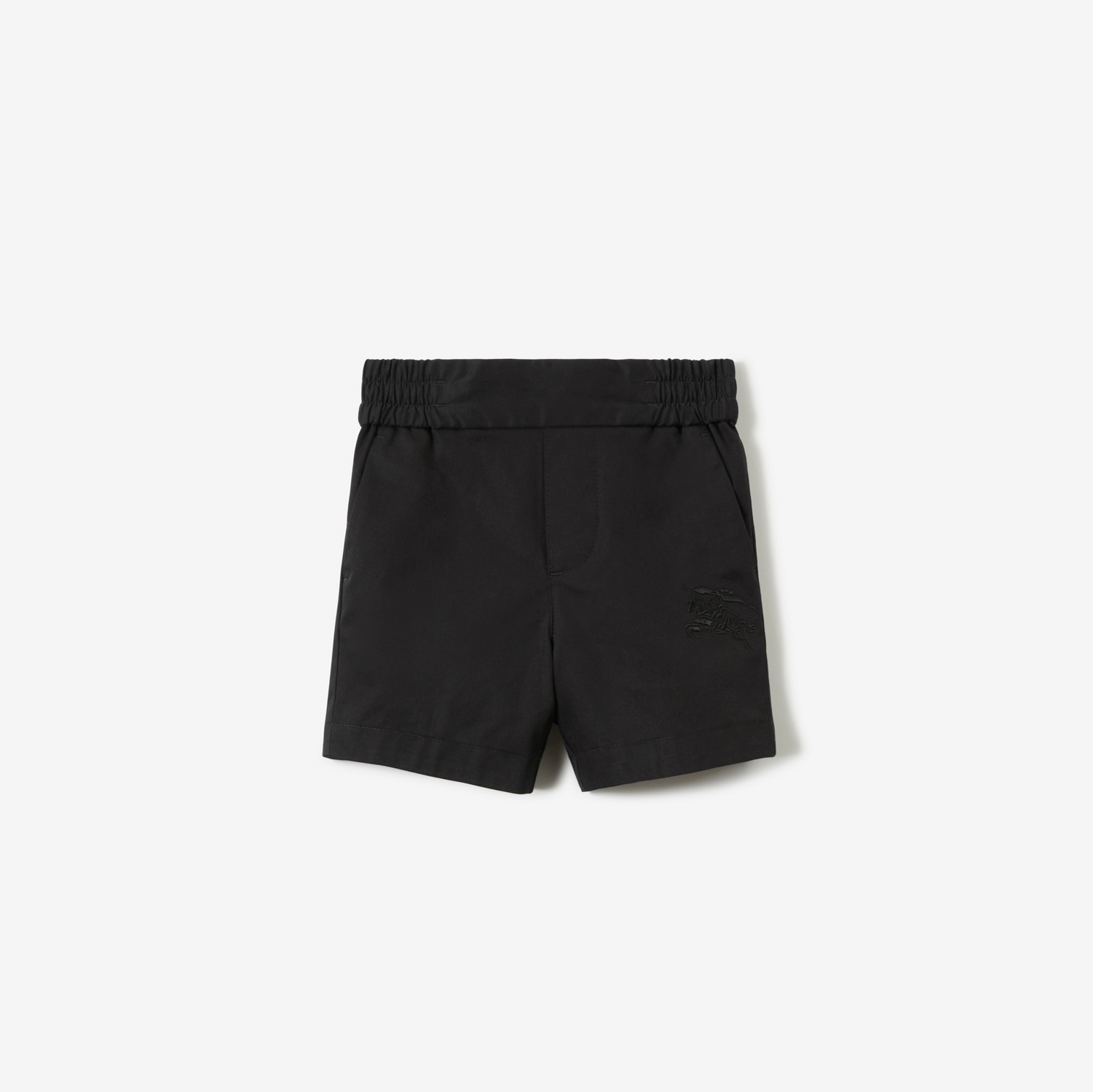 Pantalones chinos cortos en sarga de algodón con EKD (Negro) - Niños | Burberry® oficial