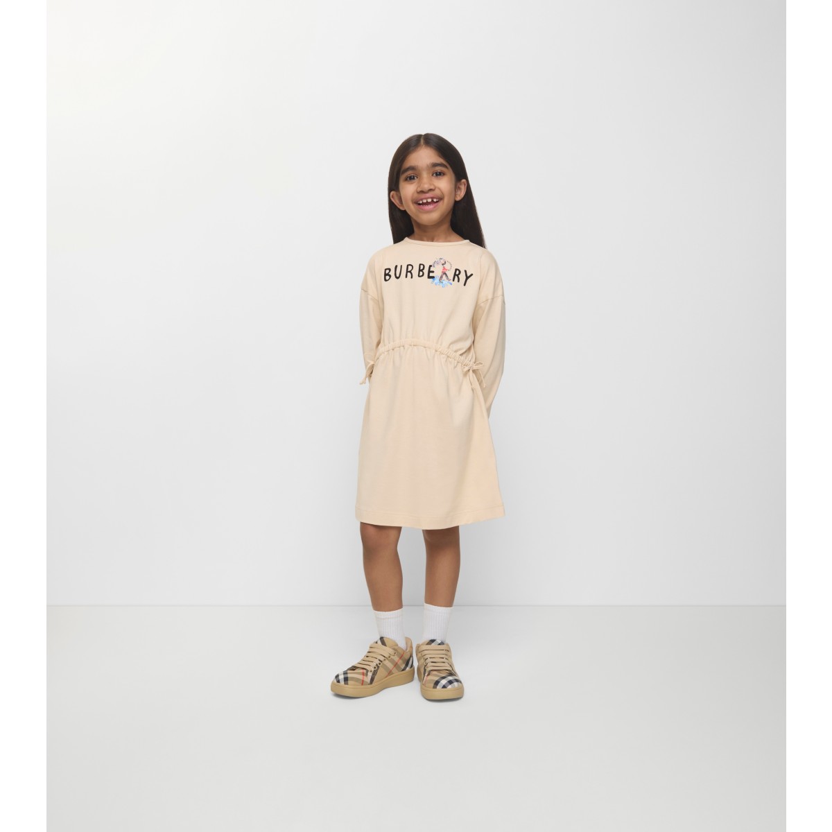  Check London Guard Logo​ Cotton Dress