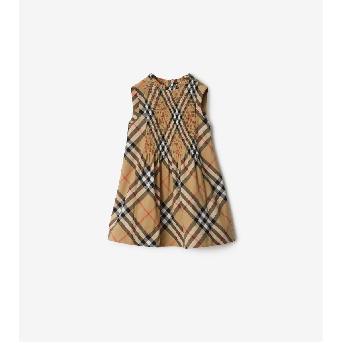  Check Cotton Poplin Dress