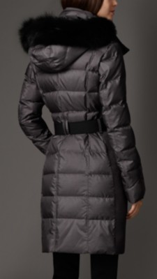fur trim puffer coat