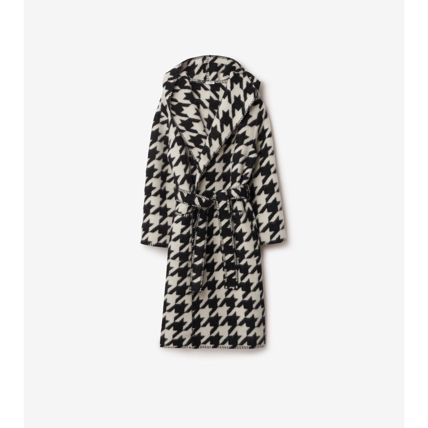 Burberry cheap houndstooth coat