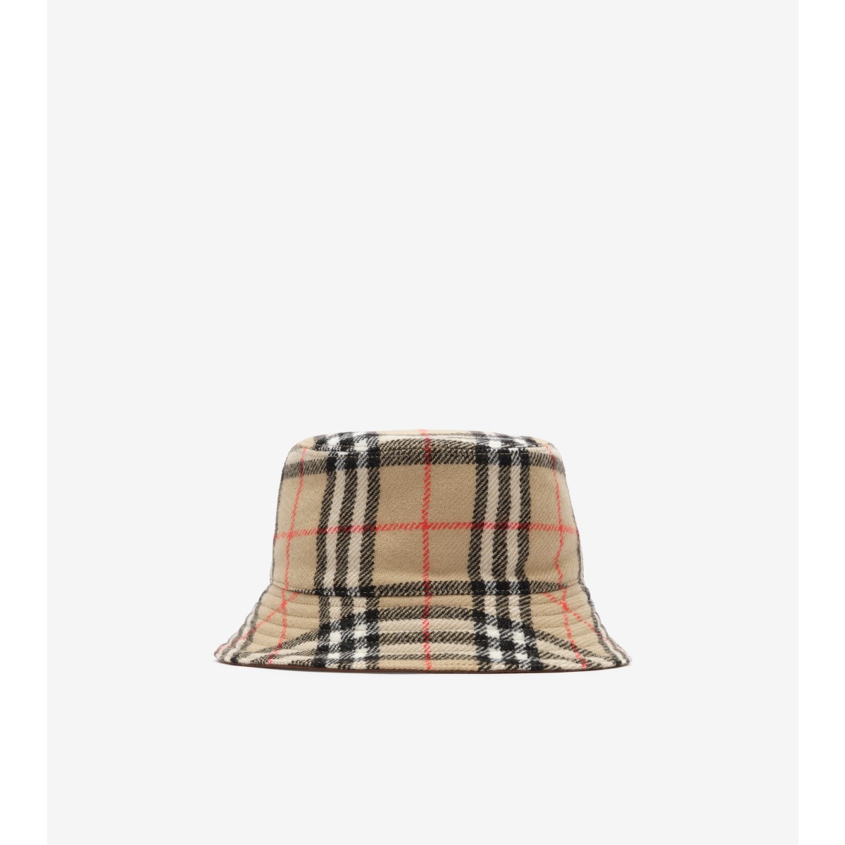  Check Reversible Wool Bucket Hat