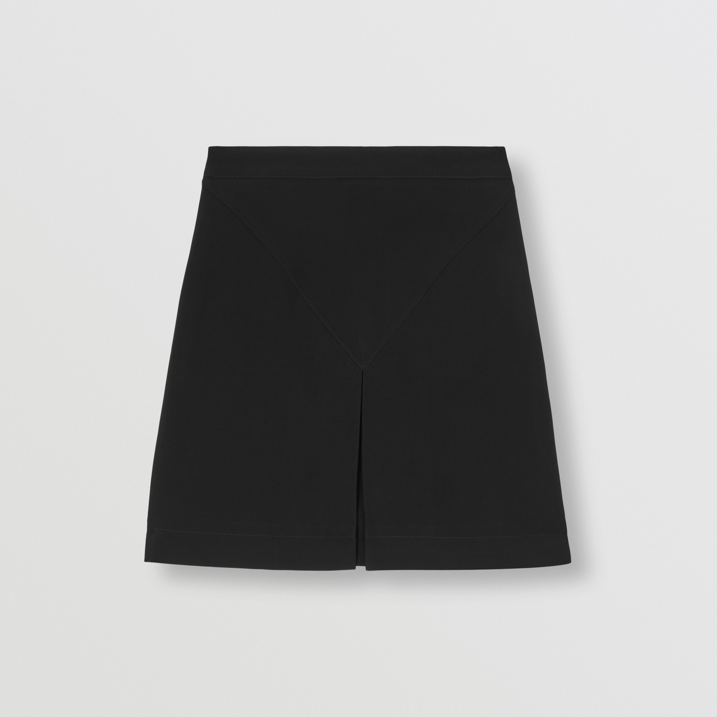 Viscose Cady Mini Skirt in Black - Women | Burberry® Official - 4