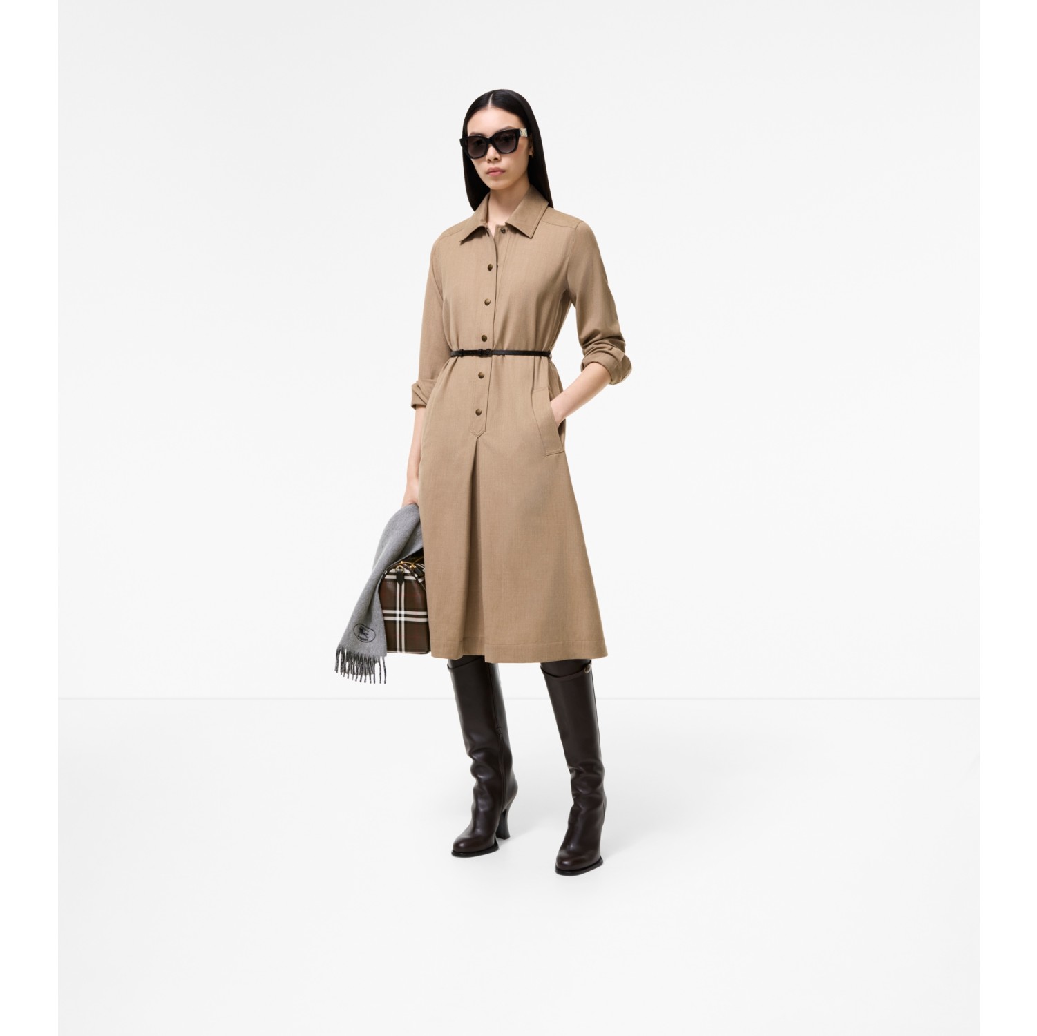 Wool Shirt Dress