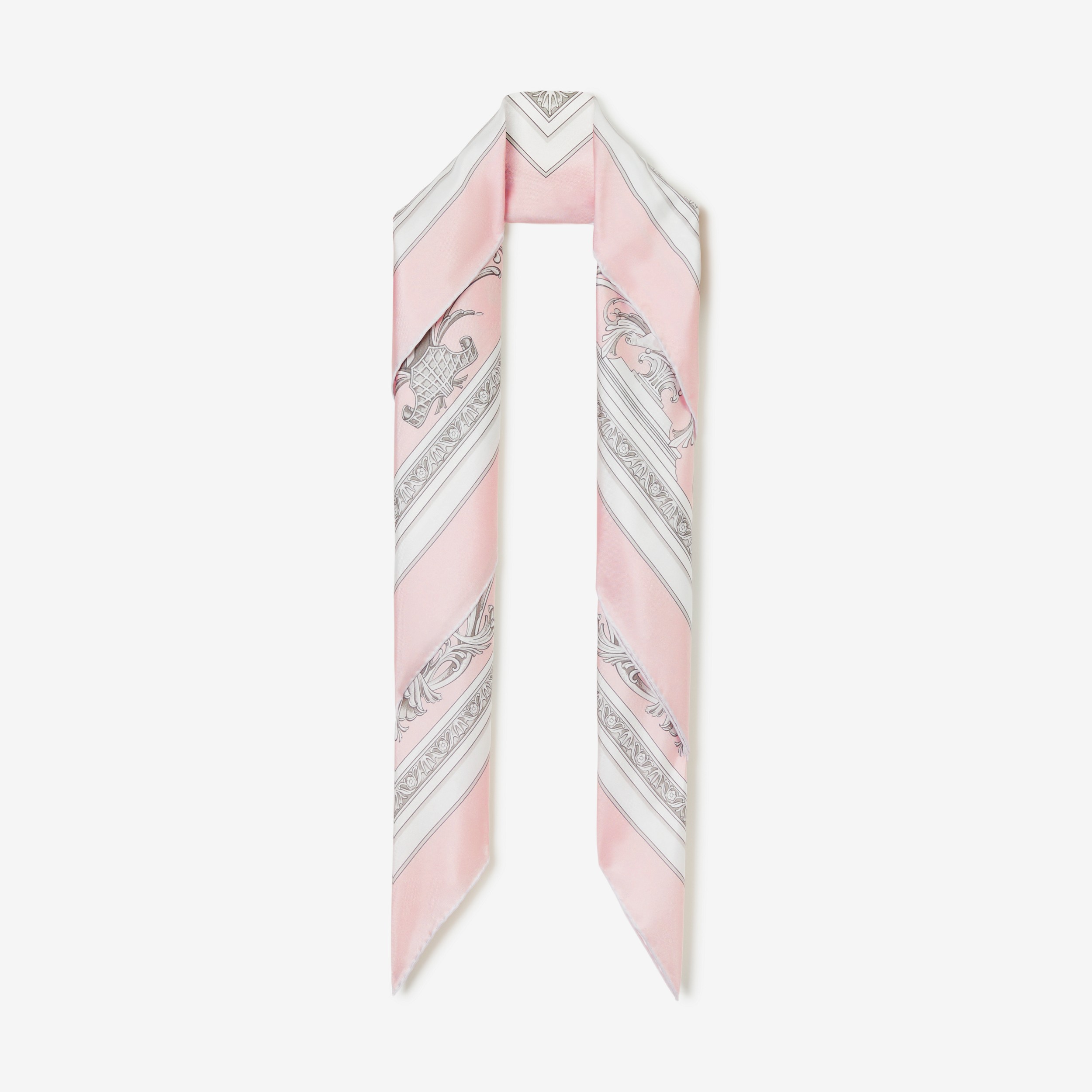 Statue Print Silk Square Scarf in Alabaster Pink | Burberry® Official - 2