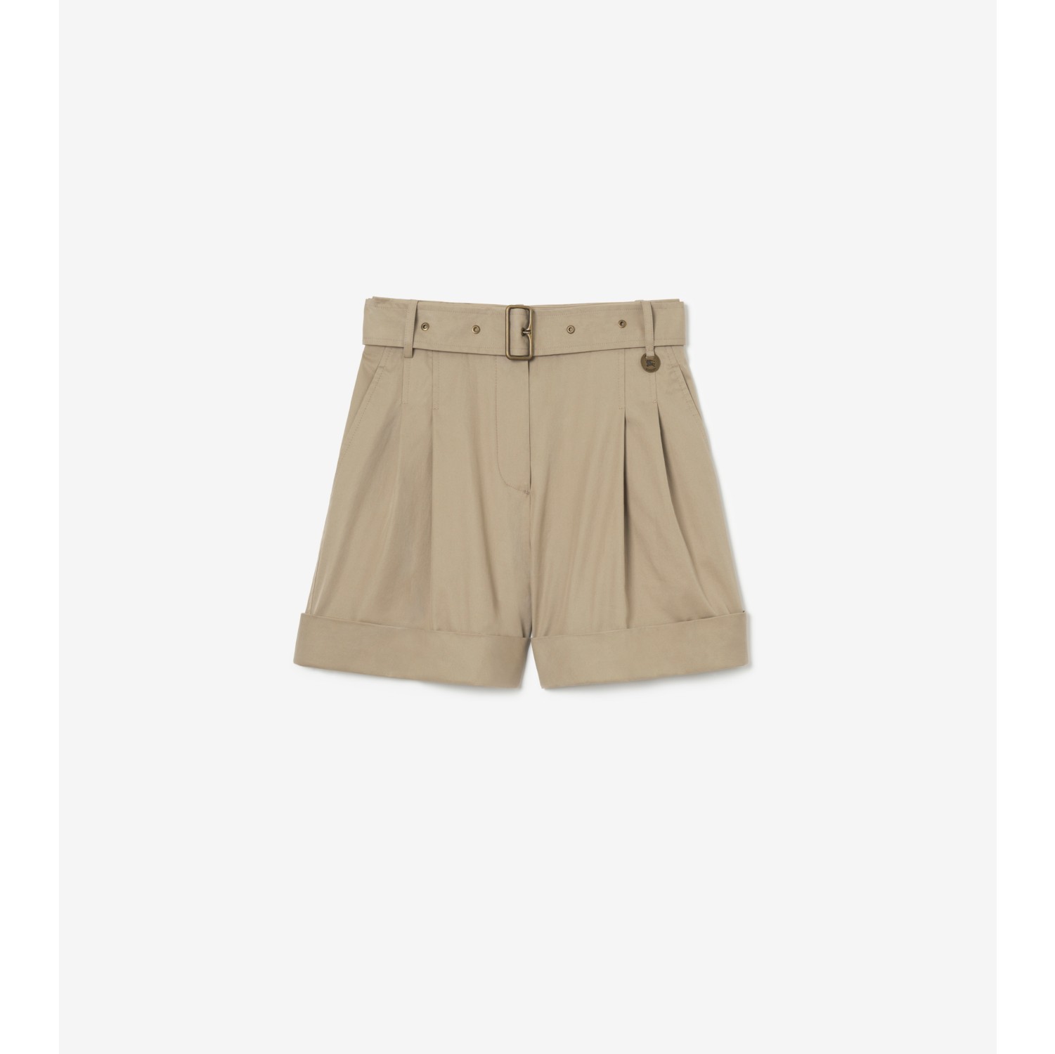 Belted Tropical Gabardine Shorts