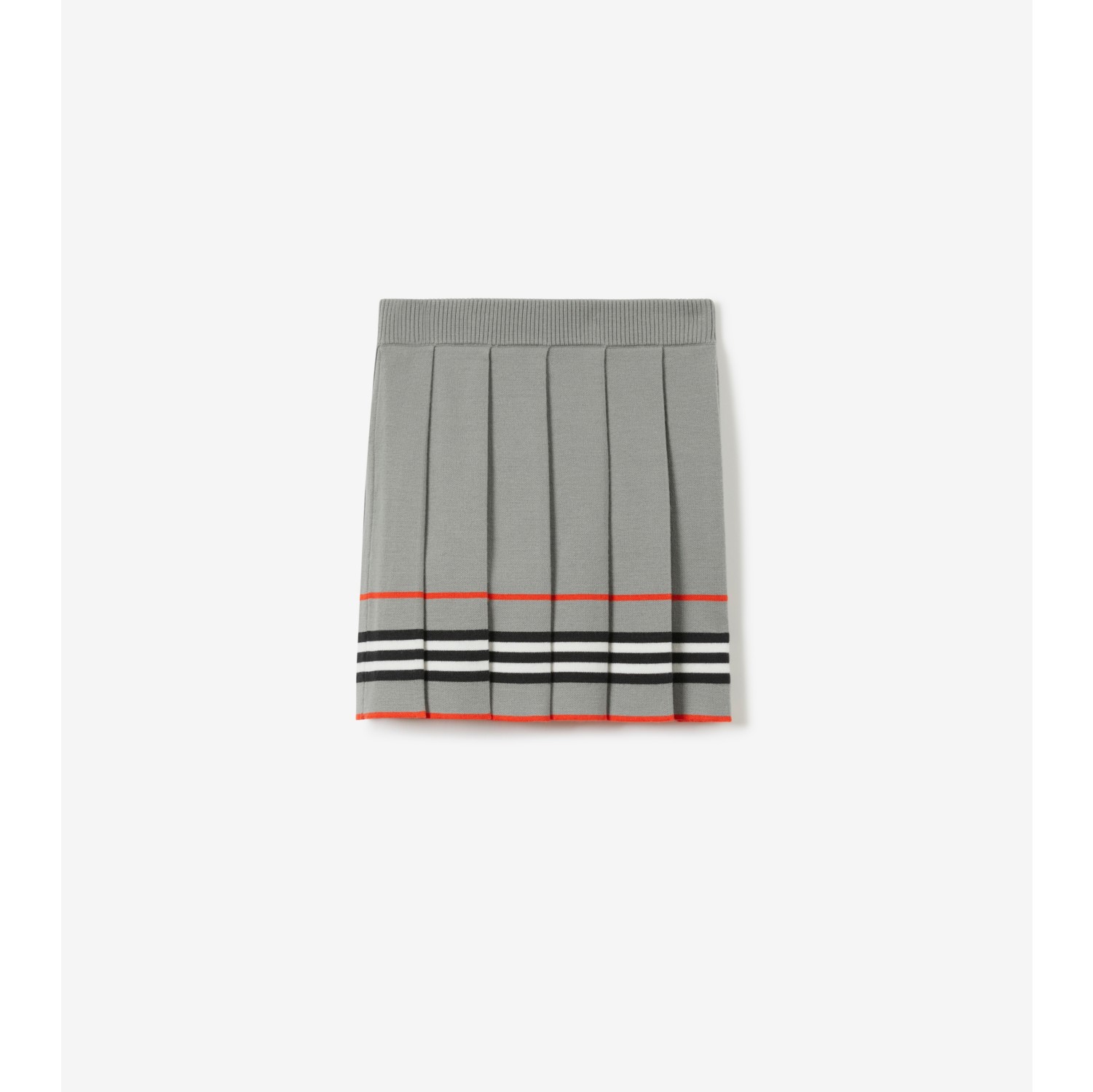 Burberry wool skirt on sale grey