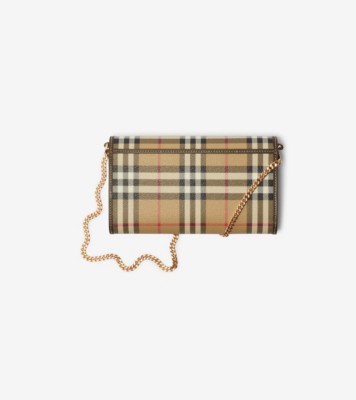 関税負担なし☆Burberry チェック チェーンストラップウォレット 60C56278-7565-4D34-82D6-
