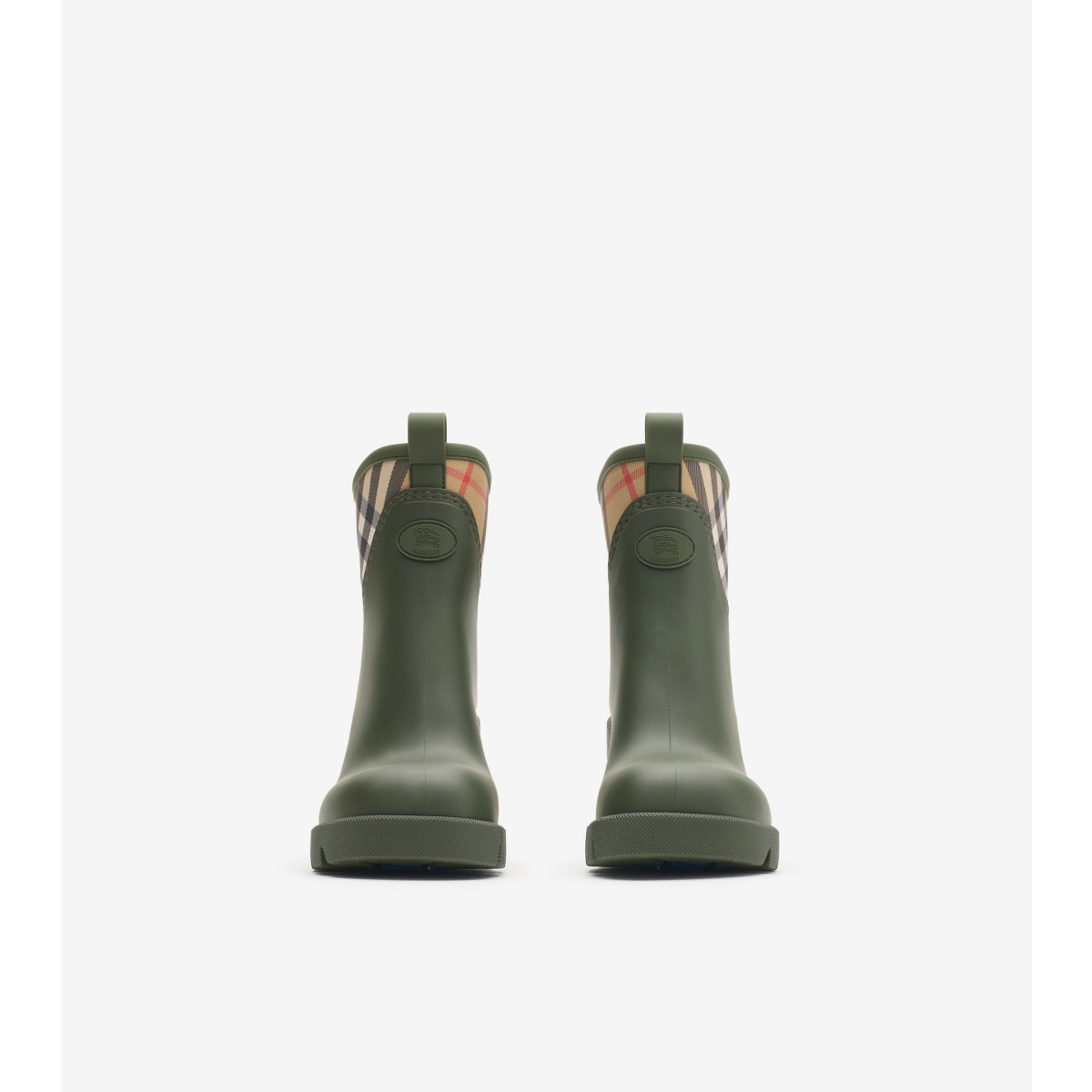  Check Rubber Marsh Stamp Heeled Low Boots​