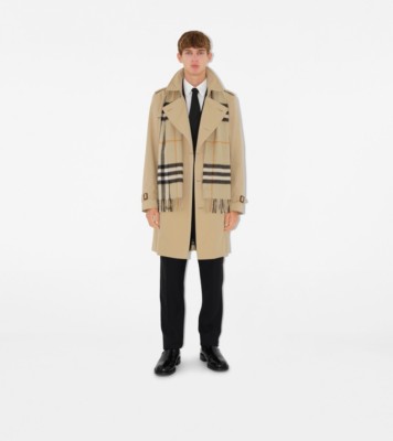 Burberry Black Kensington Heritage Trench Coat