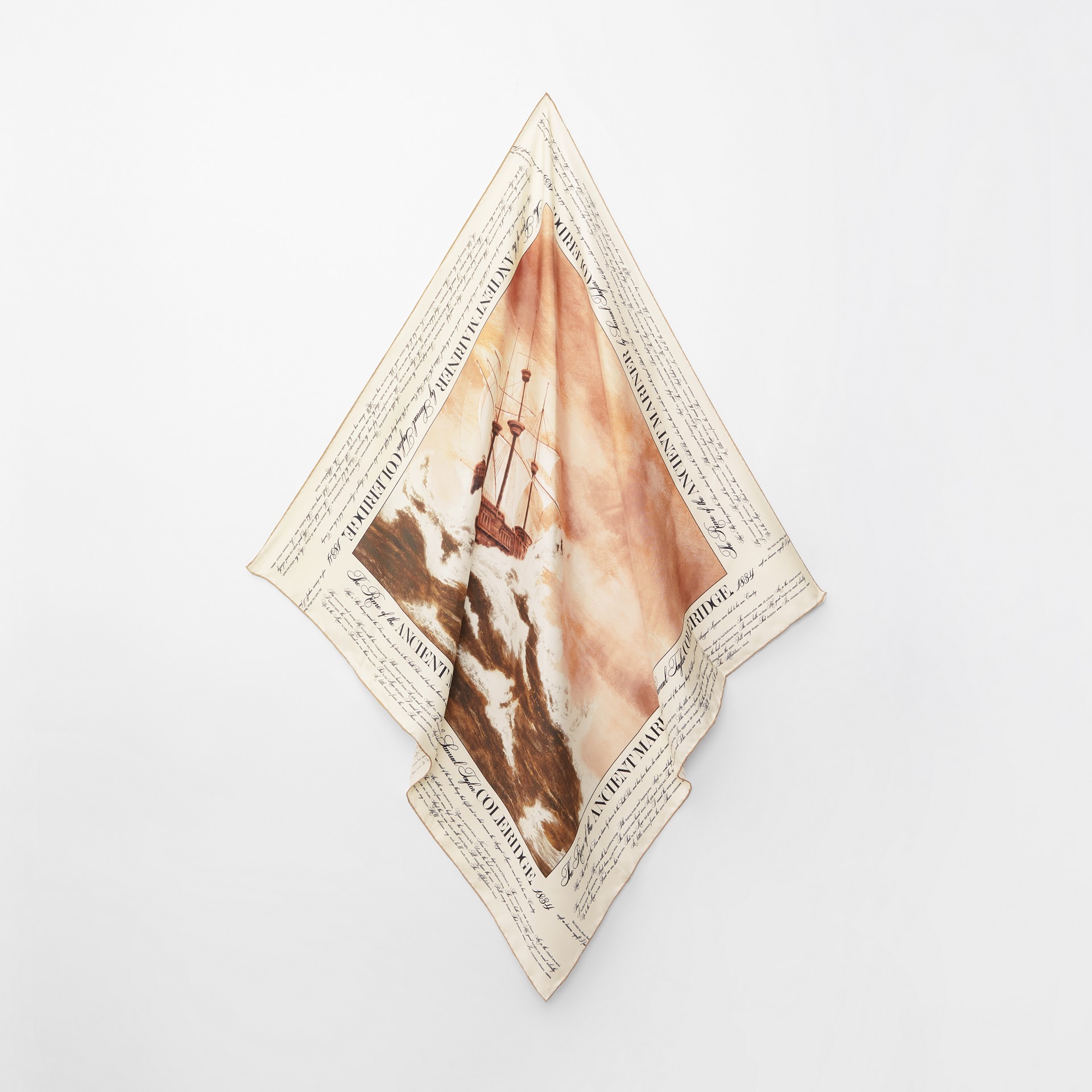 Mariner Print Silk Square Scarf In Bronze | Burberry United Kingdom Mariner Print Silk Square Scarf In Bronze | Burberry United Kingdom