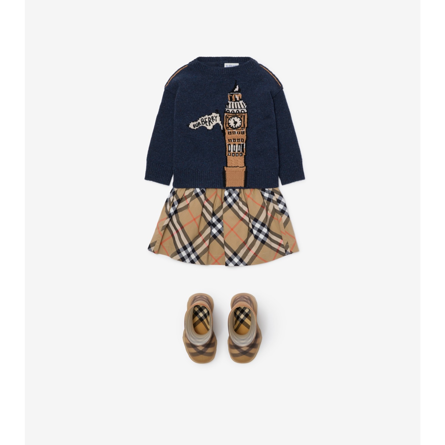 Wollpullover mit Big Ben-Motiv