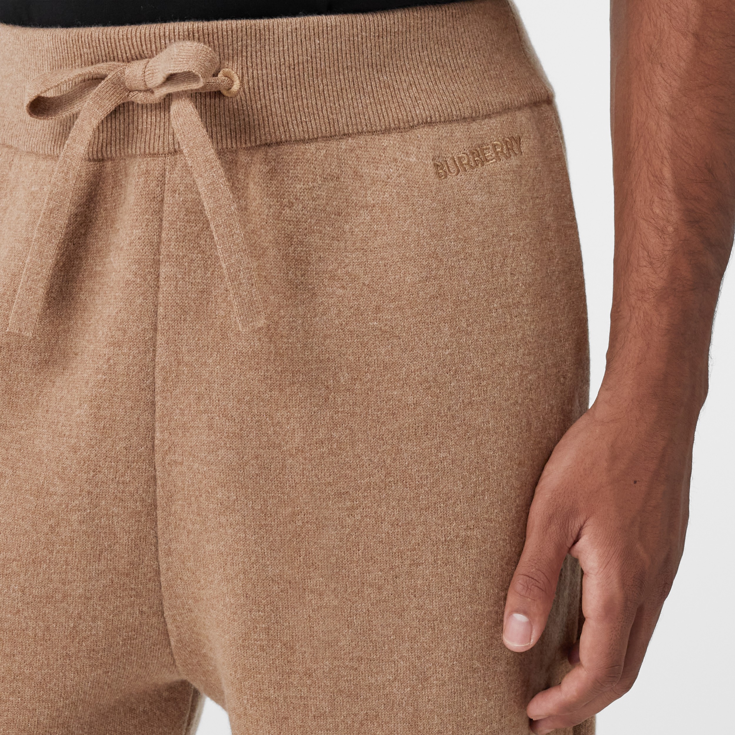 Cashmere Blend Jogging Pants in Camel - Men | Burberry® Official