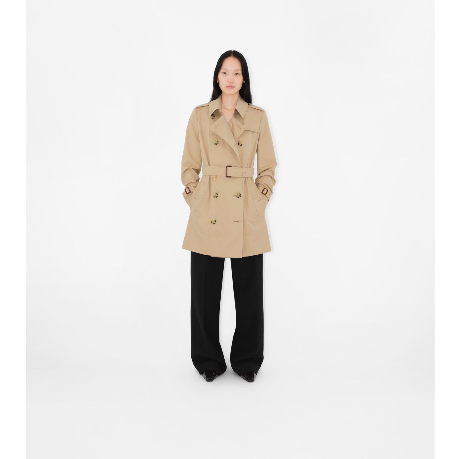 Burberry short sales trench