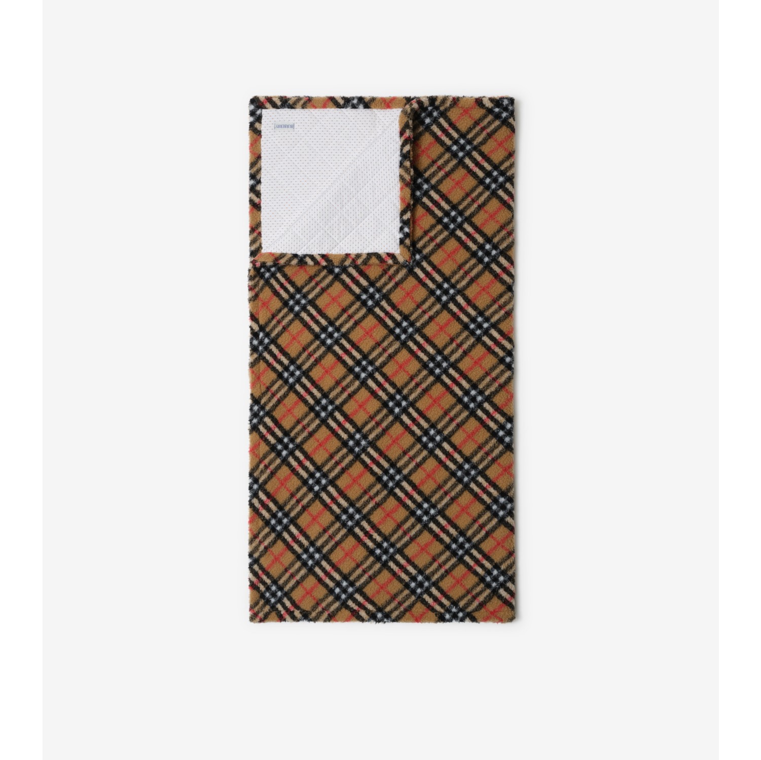 Check Fleece Baby Blanket in Archive beige Children Burberry