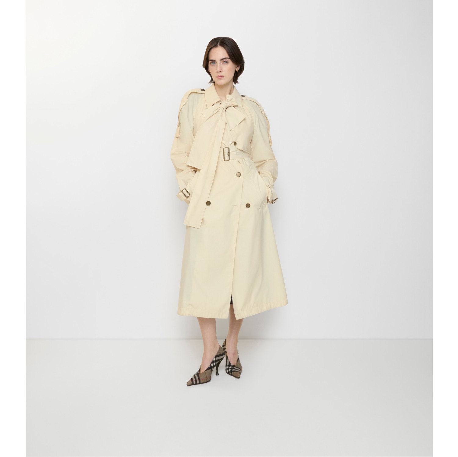 Langer Trenchcoat „Trerose“ aus Canvas
