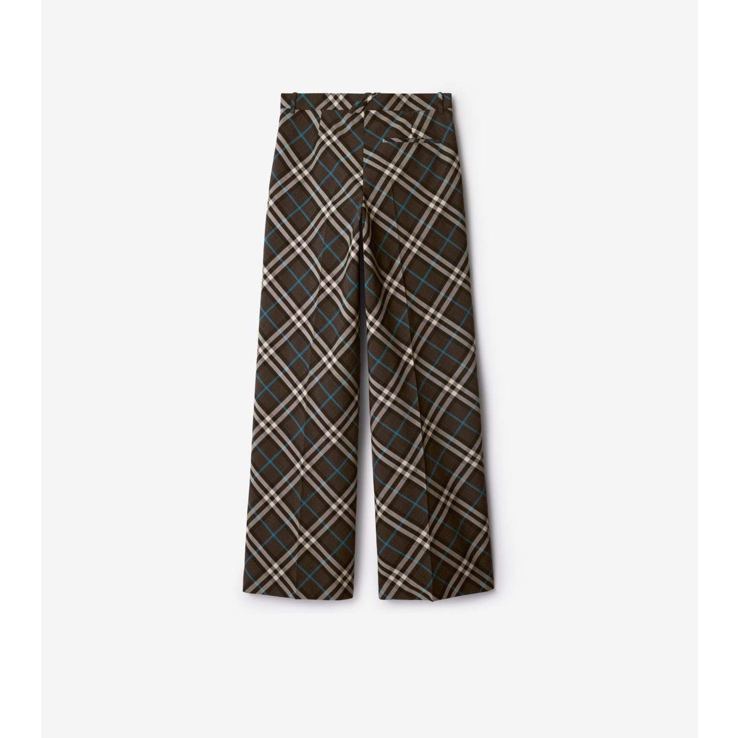 Elegante Wollmisch-Hose in Check