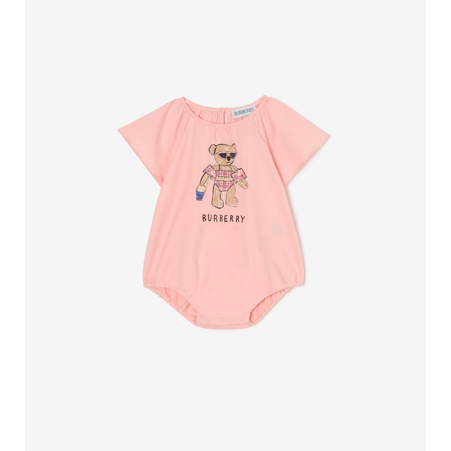 Beach Bear Cotton Bodysuit