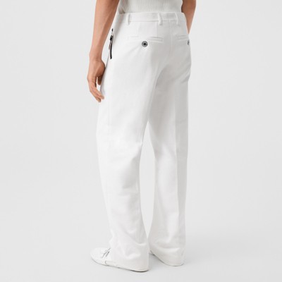 burberry jeans mens white