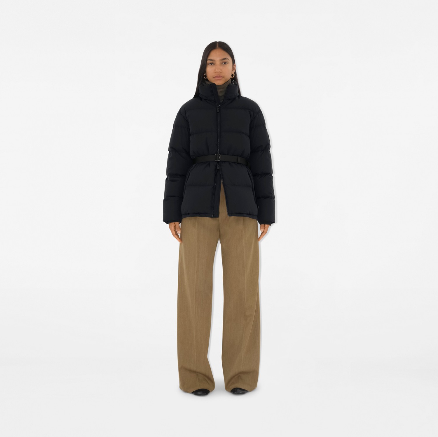 Nylon Hooded Puffer Jacket in Black - Women | Burberry® Official Nylon Hooded Puffer Jacket in Black - Women | Burberry® Official