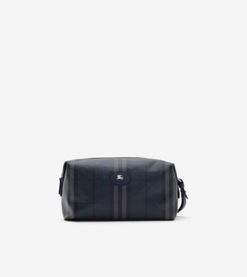 Highlands Travel Pouch in Navy - Men | Burberry® Official