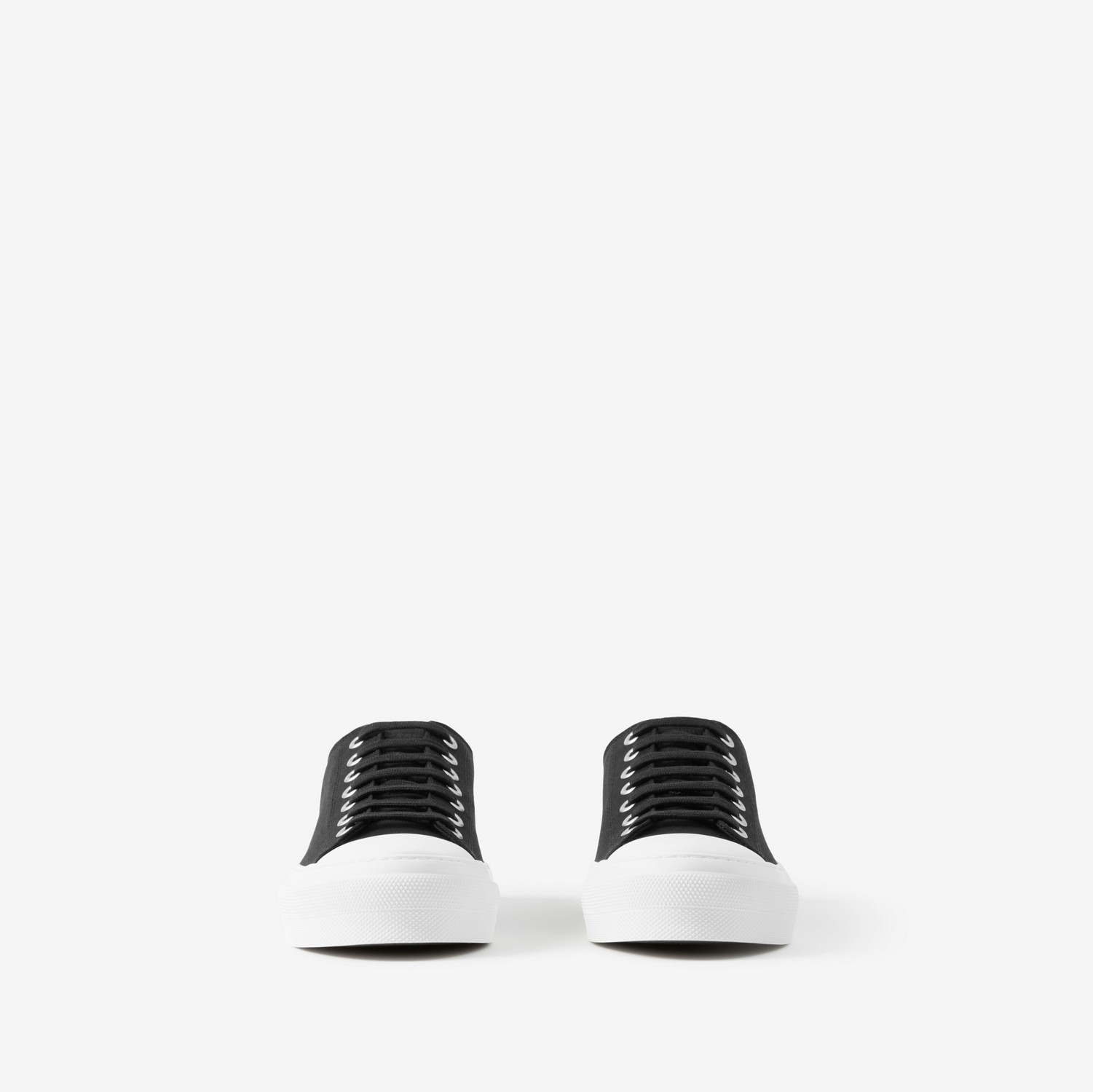 Zapatillas deportivas en algodón con EKD en tejido Check (Negro) - Hombre | Burberry® oficial