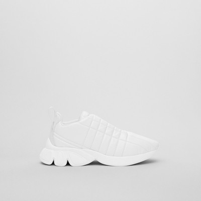 leather quilted sneakers