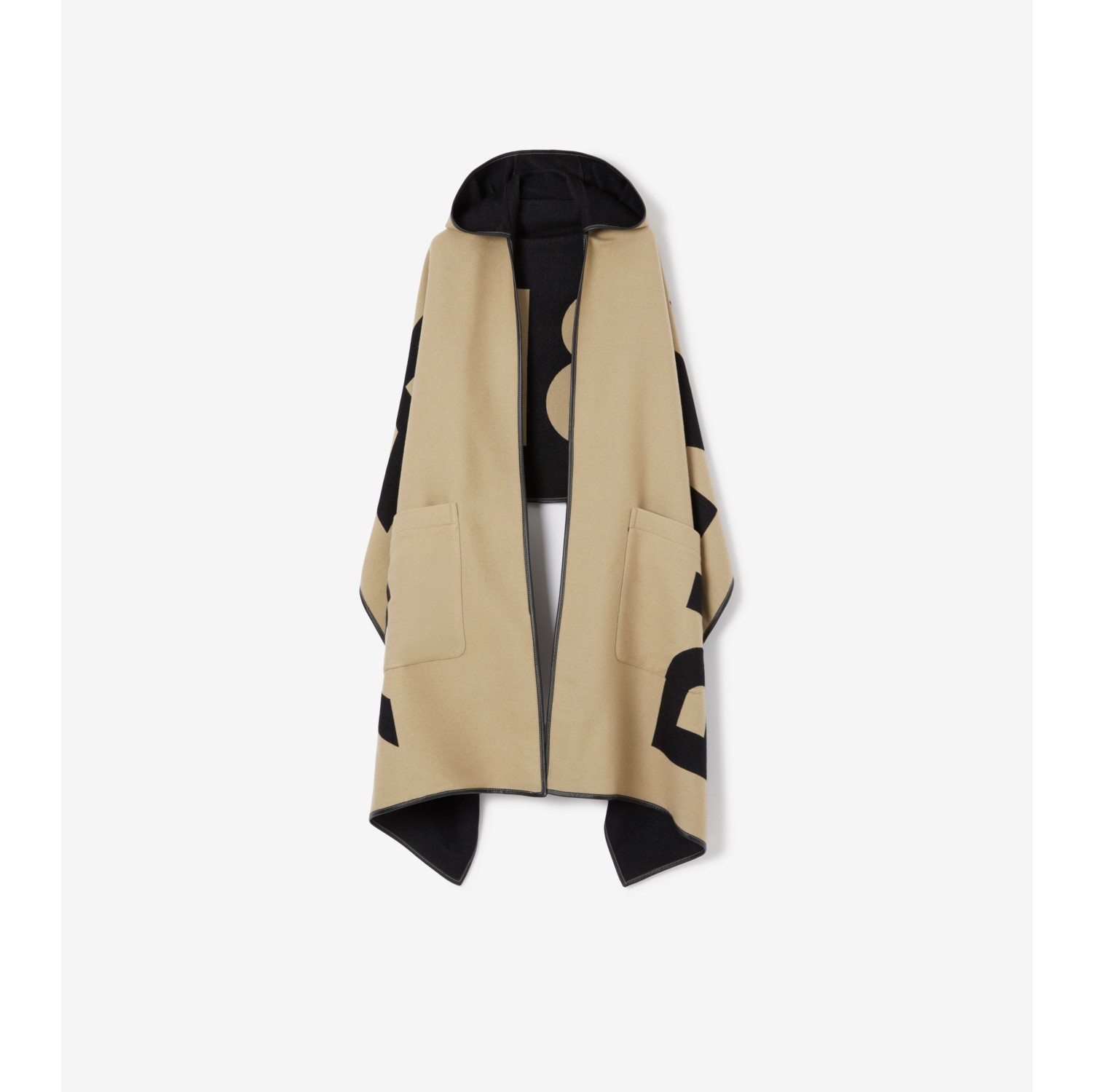 Archive logo wool cashmere hooded cheap scarf