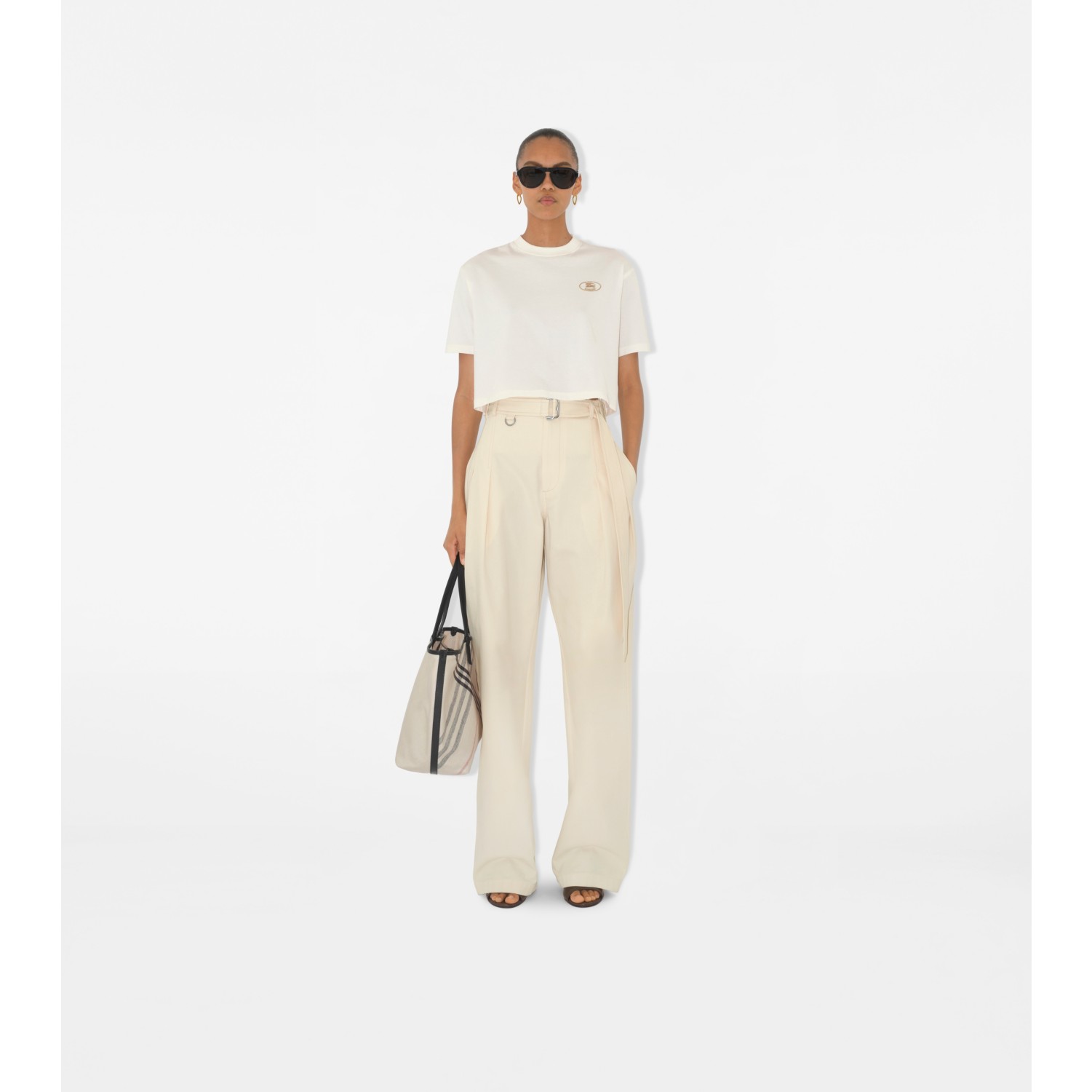 Cropped Cotton T-shirt