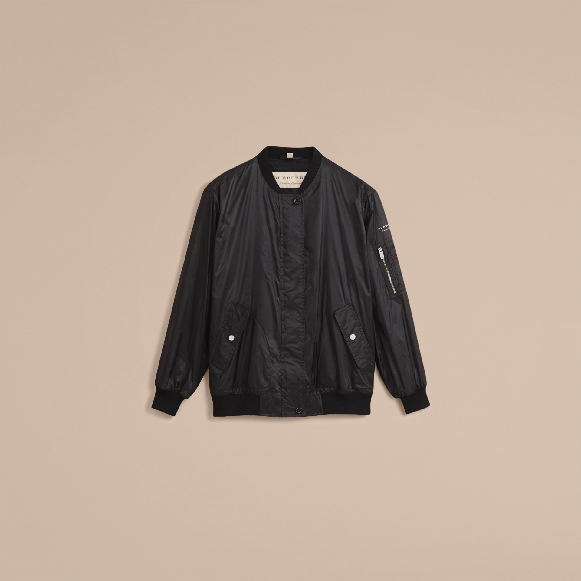 Lightweight Bomber Jacket in Black Women Burberry United States