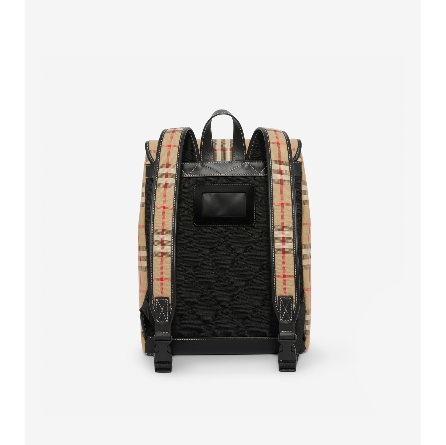 burberry checked foldover backpack