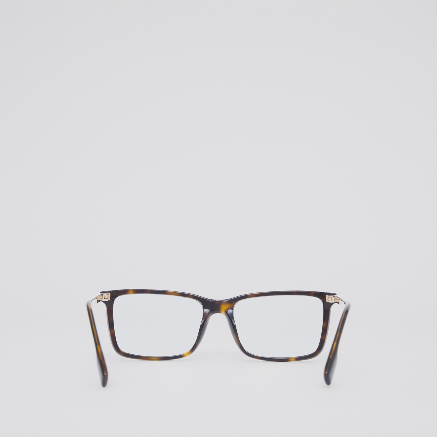 Monture rectangulaire à rayures iconiques pour lunettes de vue