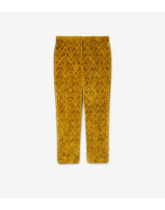 Pantalon tailleur en velours Baroque