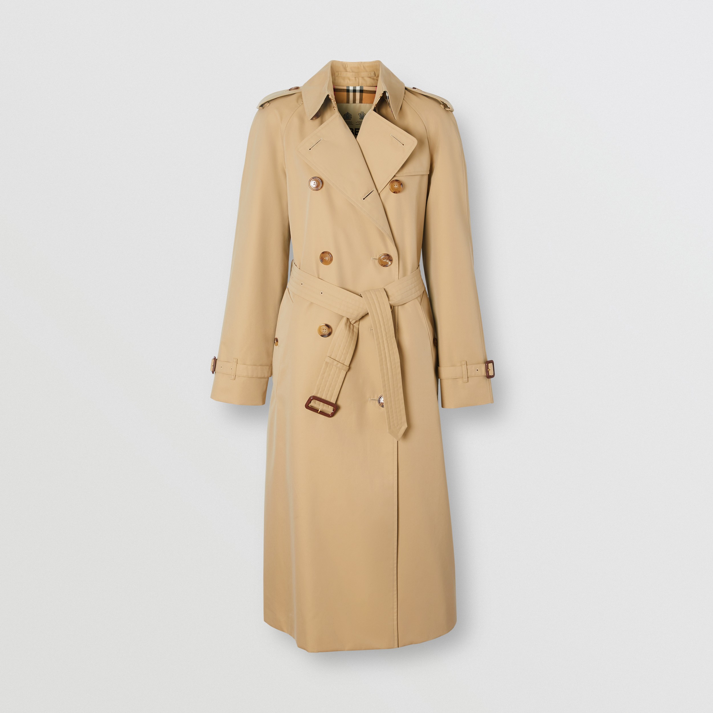 The Long Waterloo Heritage Trench Coat in Honey - Women | Burberry® Official - 4