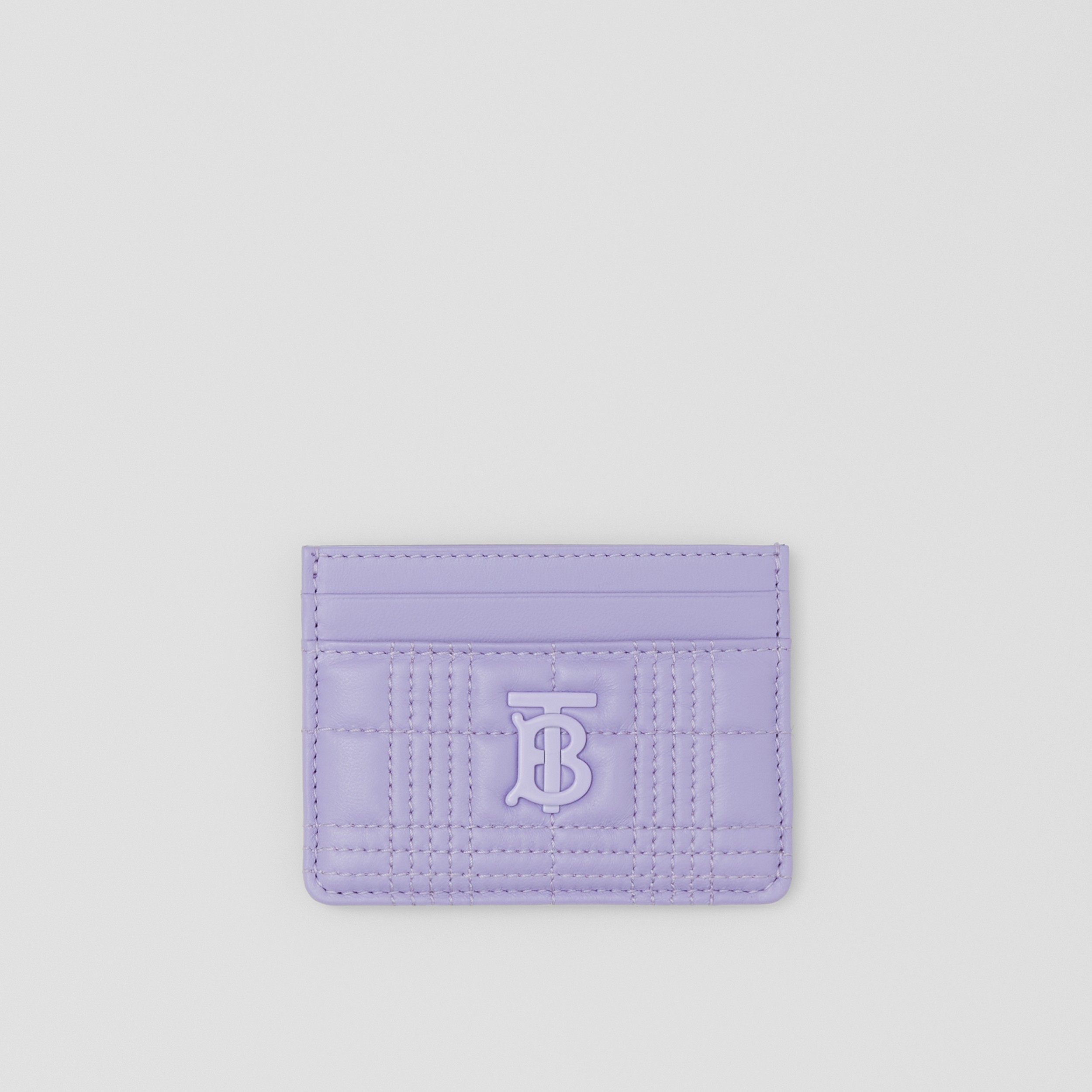 Quilted Lambskin Lola Card Case in Soft Violet - Women | Burberry® Official - 1
