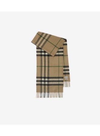 Check Cashmere Scarf in Pale candy pink Burberry Official