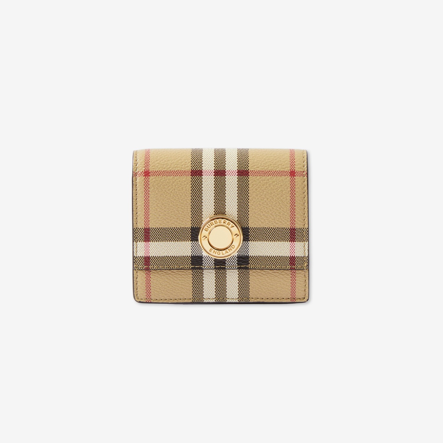 Small Check Bifold Wallet in Archive beige - Women, Vintage Check | Burberry® Official