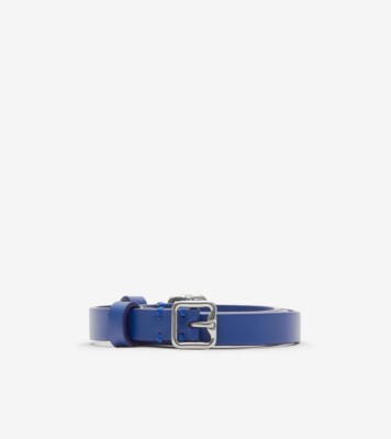 Leather Double B Buckle Belt In Knight - Women | Burberry® Official