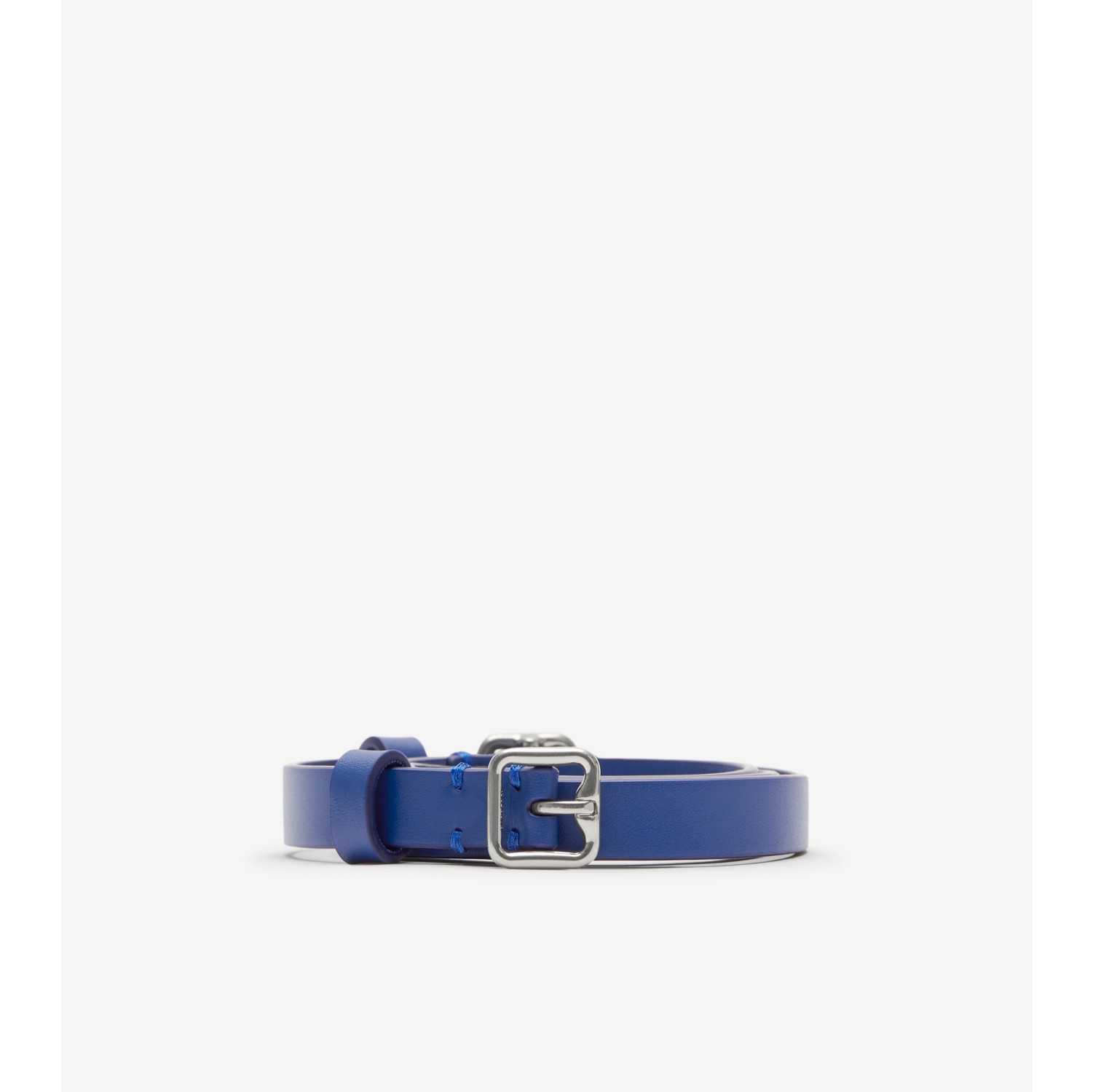 Leather Double B Buckle Belt in Knight - Women | Burberry® Official
