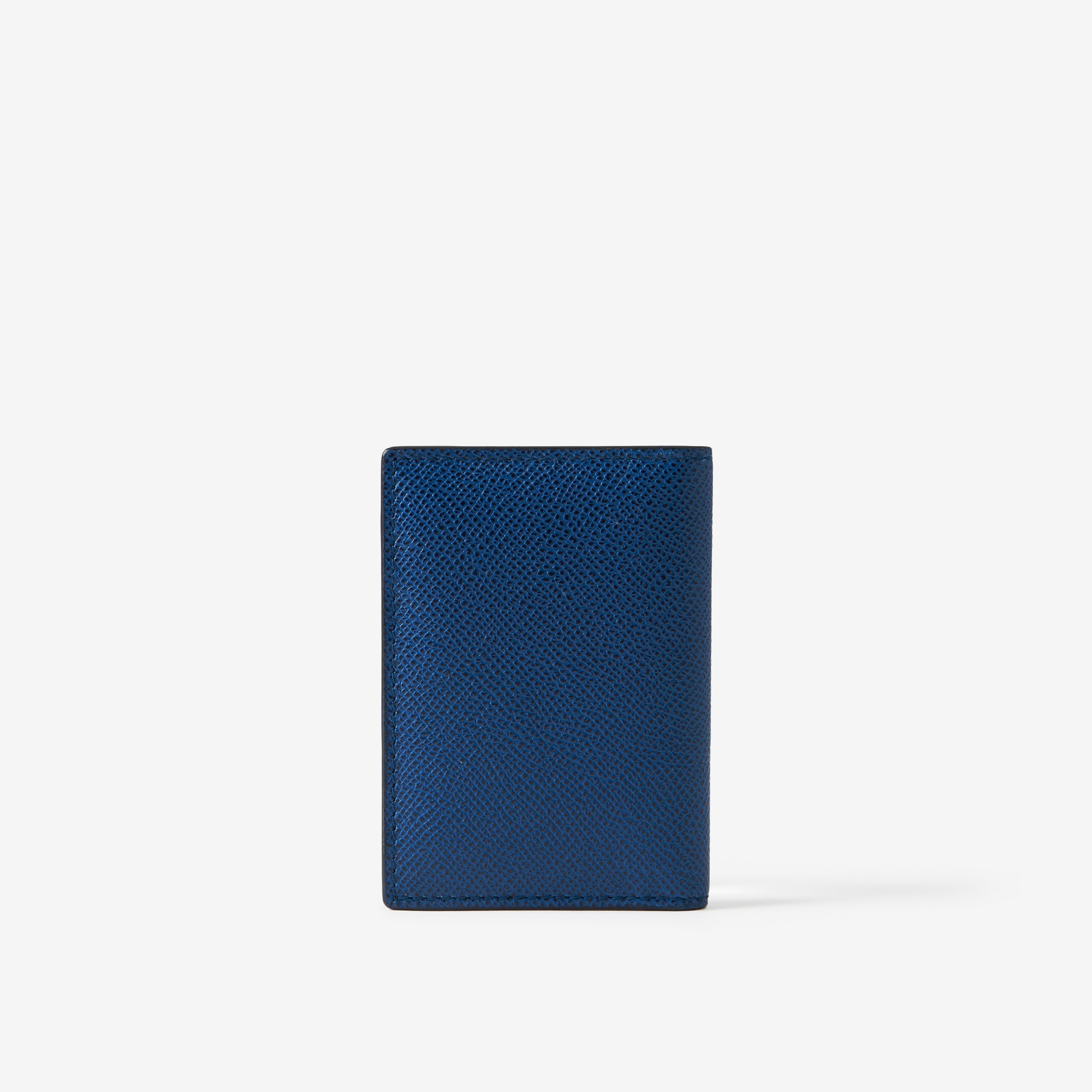 Grainy Leather TB Folding Card Case in Rich Navy - Men | Burberry® Official - 3