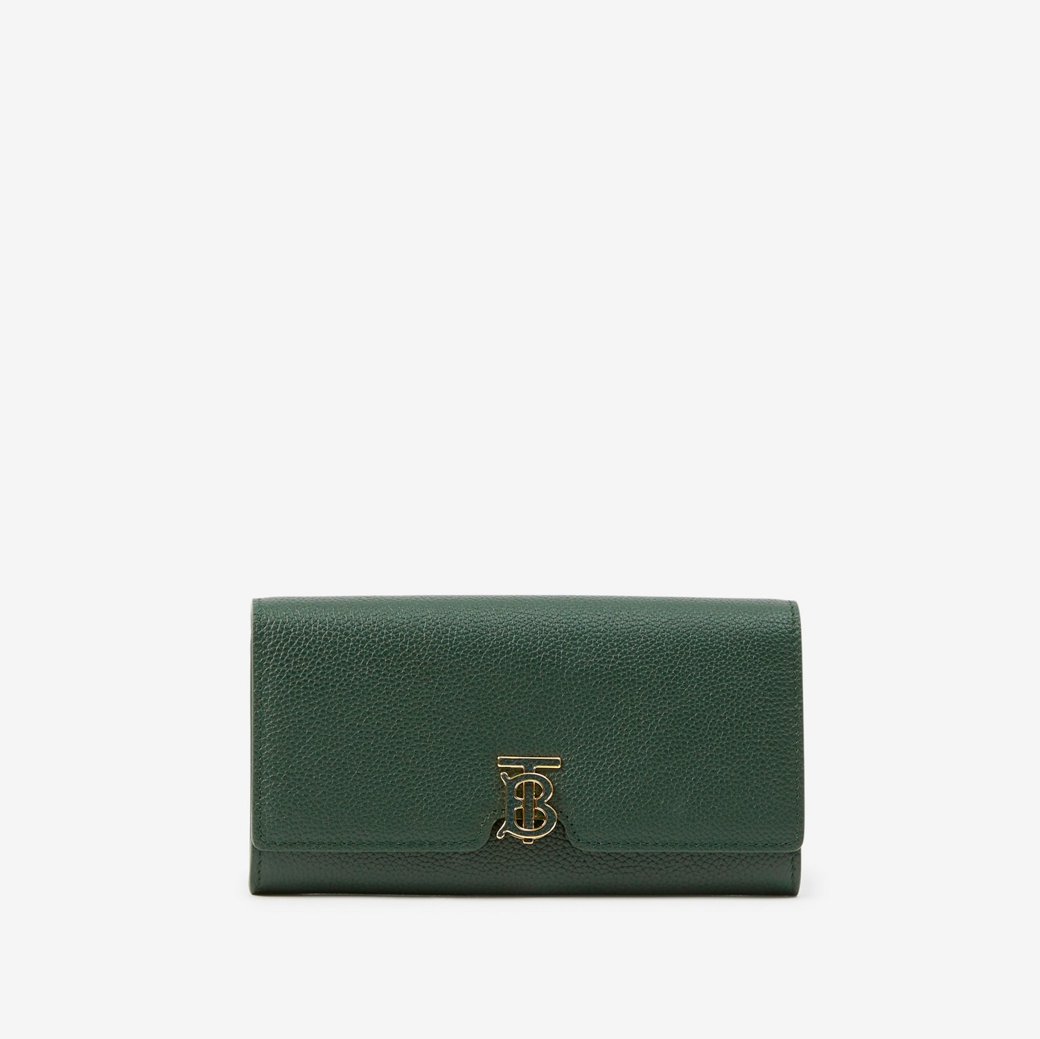 Leather TB Continental Wallet in Vine - Women | Burberry® Official