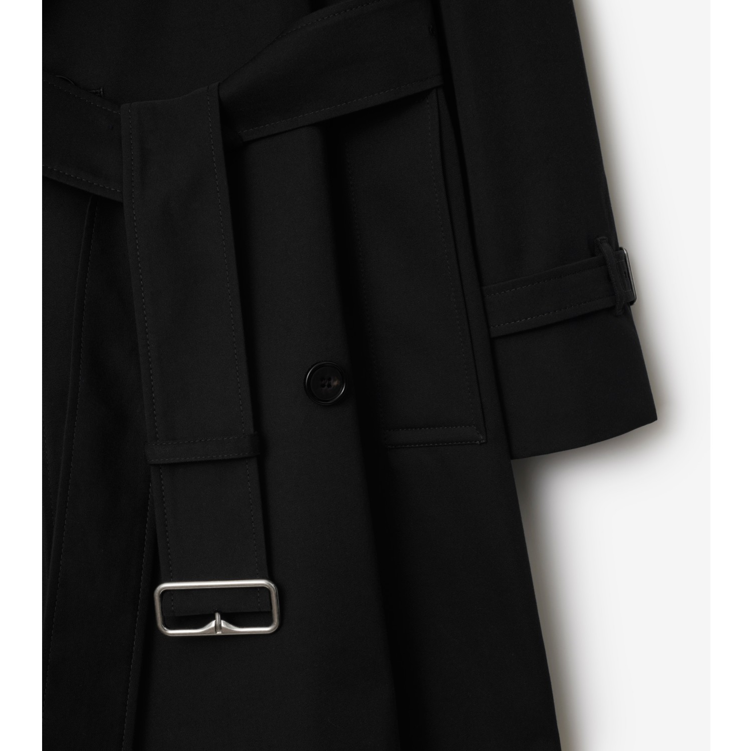 Short Gabardine Trench Coat